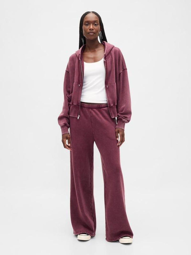 Gap Women'S Vintagesoft Baggy Wide-Leg Sweatpants