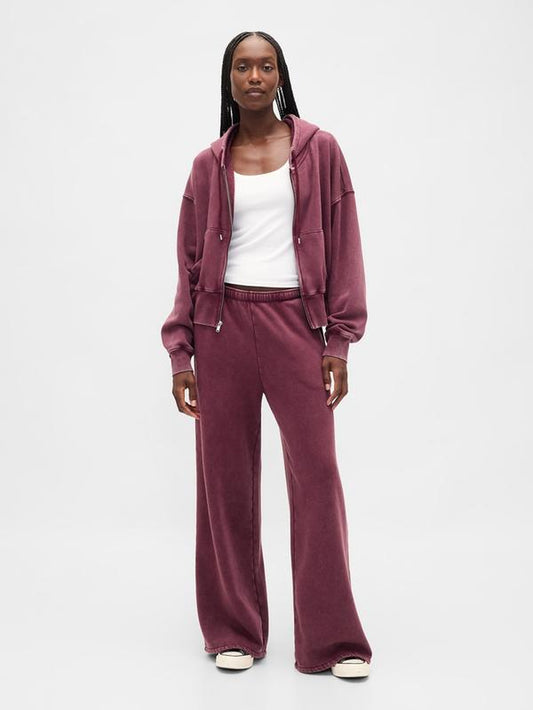 Gap Women'S Vintagesoft Baggy Wide-Leg Sweatpants