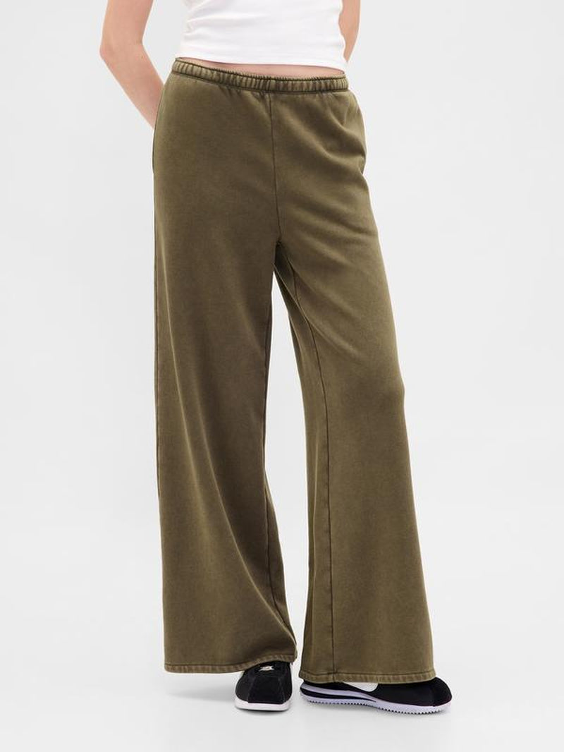Gap Women'S Vintagesoft Baggy Wide-Leg Sweatpants
