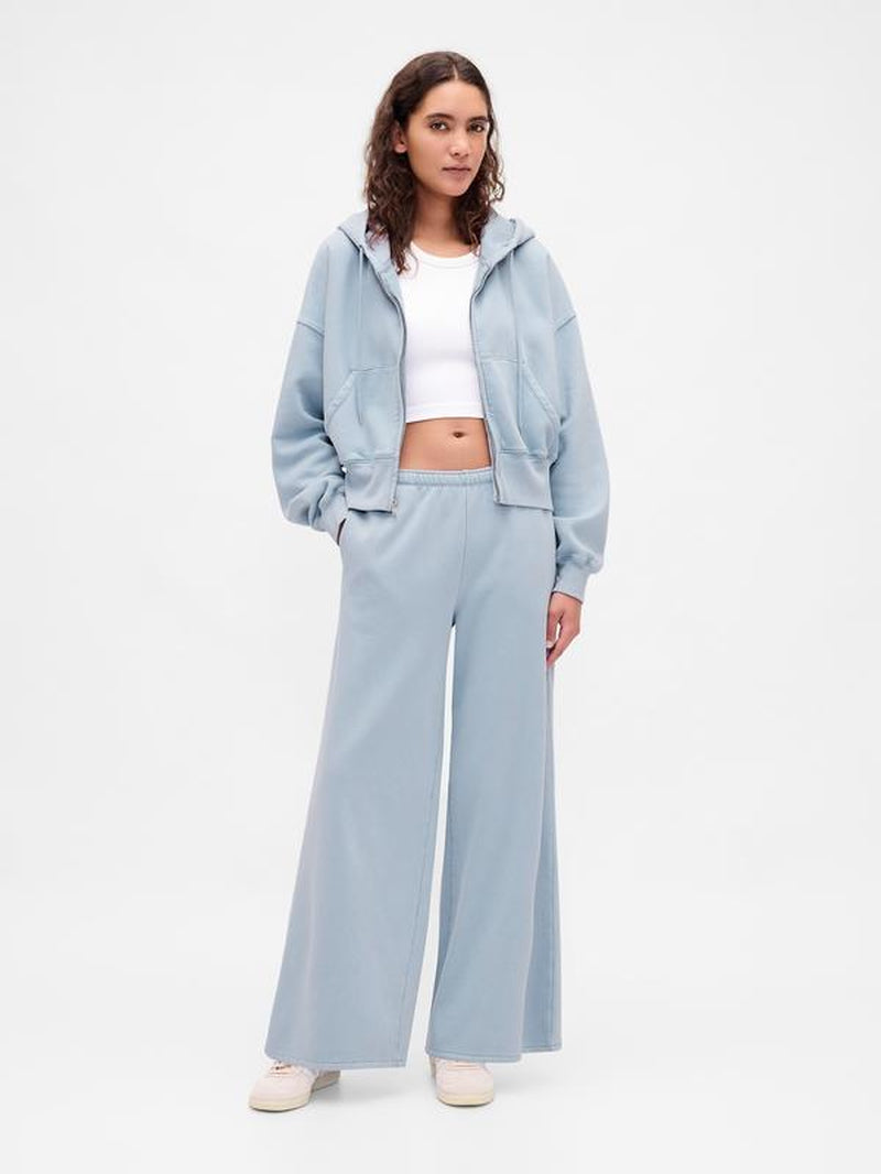 Gap Women'S Vintagesoft Baggy Wide-Leg Sweatpants