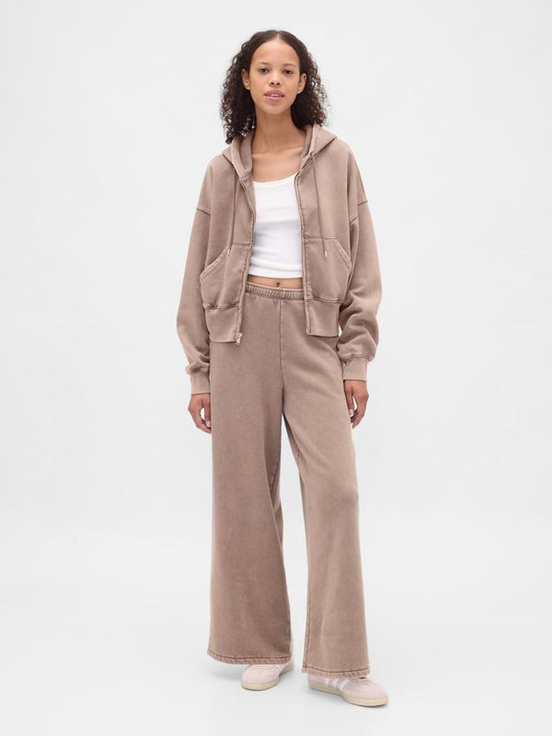 Gap Women'S Vintagesoft Baggy Wide-Leg Sweatpants