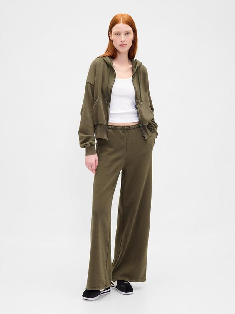 Gap Women'S Vintagesoft Baggy Wide-Leg Sweatpants