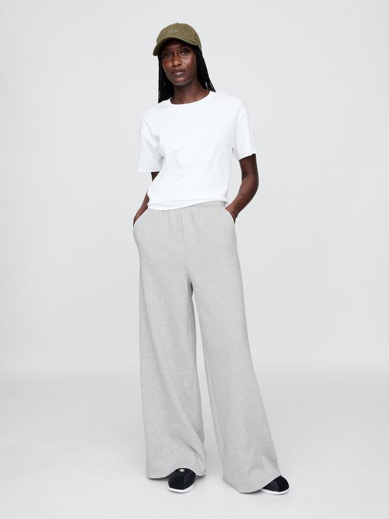 Gap Women'S Vintagesoft Baggy Wide-Leg Sweatpants