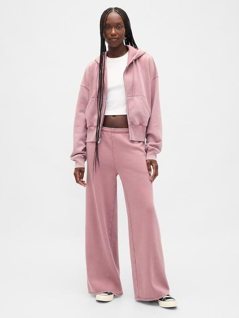 Gap Women'S Vintagesoft Baggy Wide-Leg Sweatpants