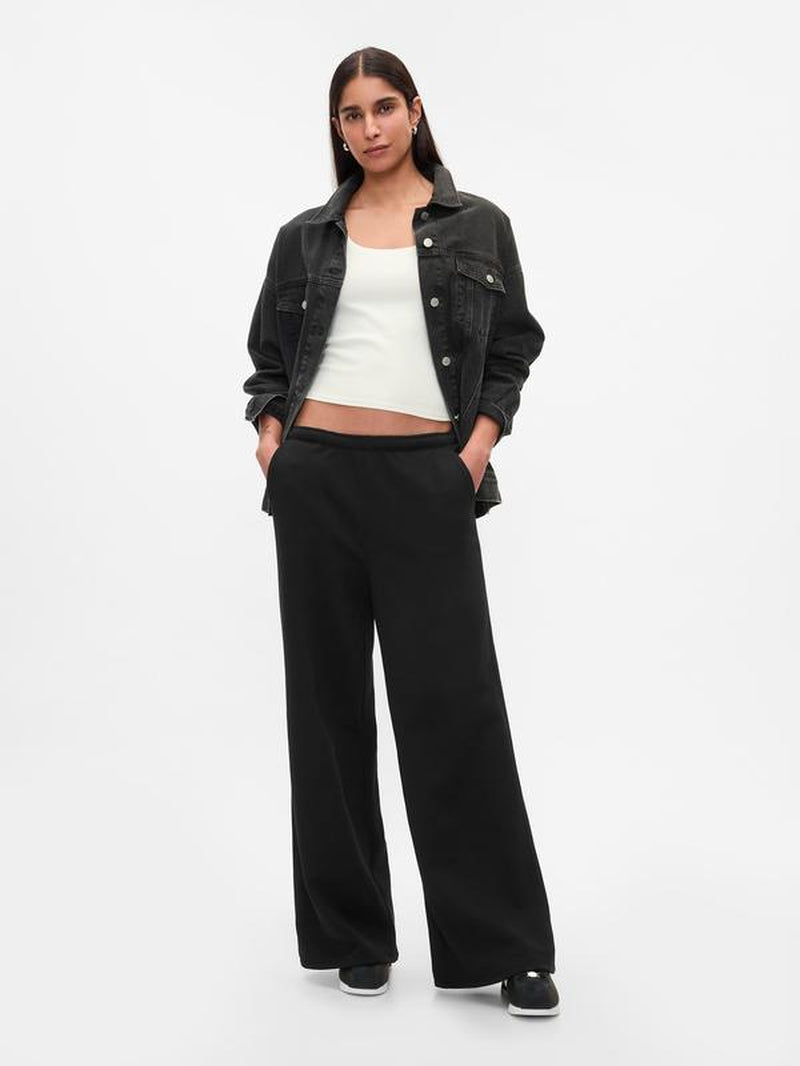 Gap Women'S Vintagesoft Baggy Wide-Leg Sweatpants