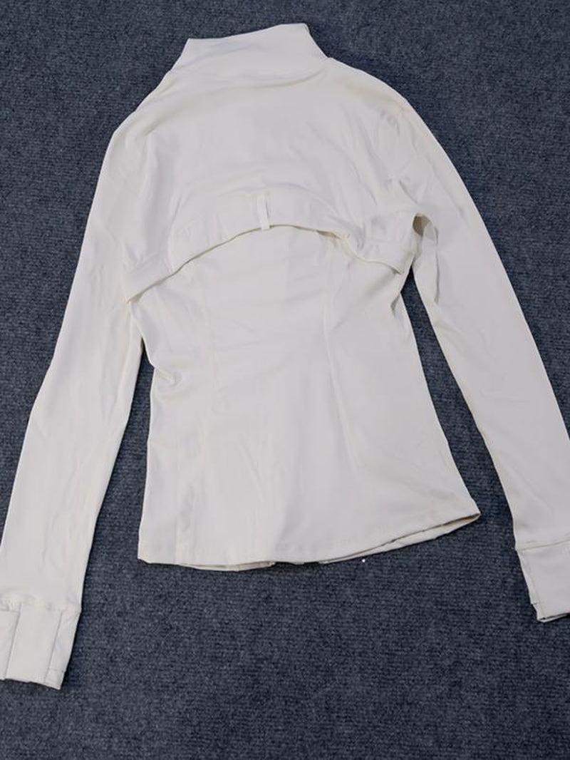 Yoga Suit Gold Zipper Version Women'S Yoga Jacket, Sports Stand up Collar Jacket, Fitness Slim Fit and Slimming Top