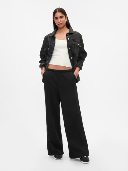 Gap Women'S Vintagesoft Baggy Wide-Leg Sweatpants